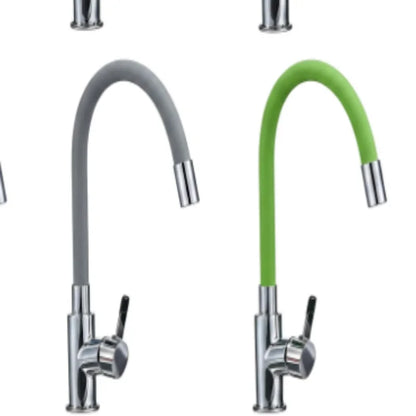 Single Lever Deck Mount Kitchen Water Tap 360 Degree Rotatable Flexible Hose Hot Cold Mixer Faucet Household Plumbing Hardware