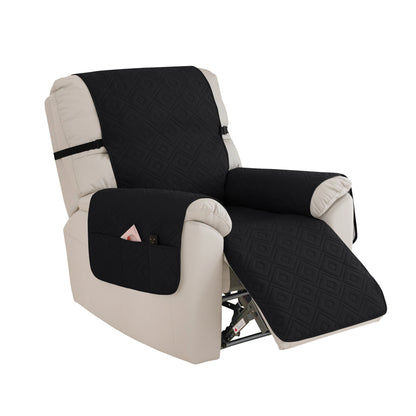 1PC Water Repellent Recliner Chair Cover Armchairs Slipcover Sofa Couch with Adjustable Elastic Strap Furniture Protector