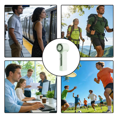Portable Fan For Travel Mini: Small Pocket Handheld Fan Personal Rechargeable Turbo USB High Speed Keeping Cool In Hot Weather