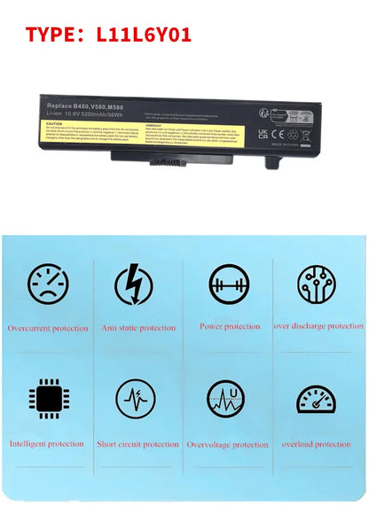Laptop Battery For Lenovo V480 V480c V480s V490u V580 V580c B480 B485 B490 B580 B585 B590 B4400