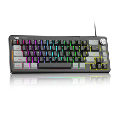 MageGee TS68 Mini 60% RGB Gaming Keyboard 68 Keys Wired RGB Gaming Keyboard with Customized