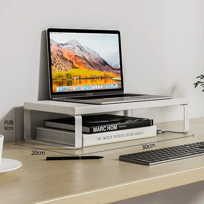 Hot 30/40cm Base Bracket Monitor Raising Stand  Desktop Computer Heightening Shelf Home Office Storage Holders Rack Organizer