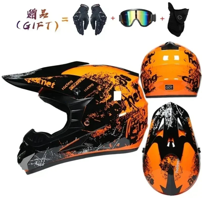 Motorcycle Helmet Full Face Racing Off Road Cross Motorcross Capacete Motocross Cascos Para Motos Mountain Downhill Bicycle DOT