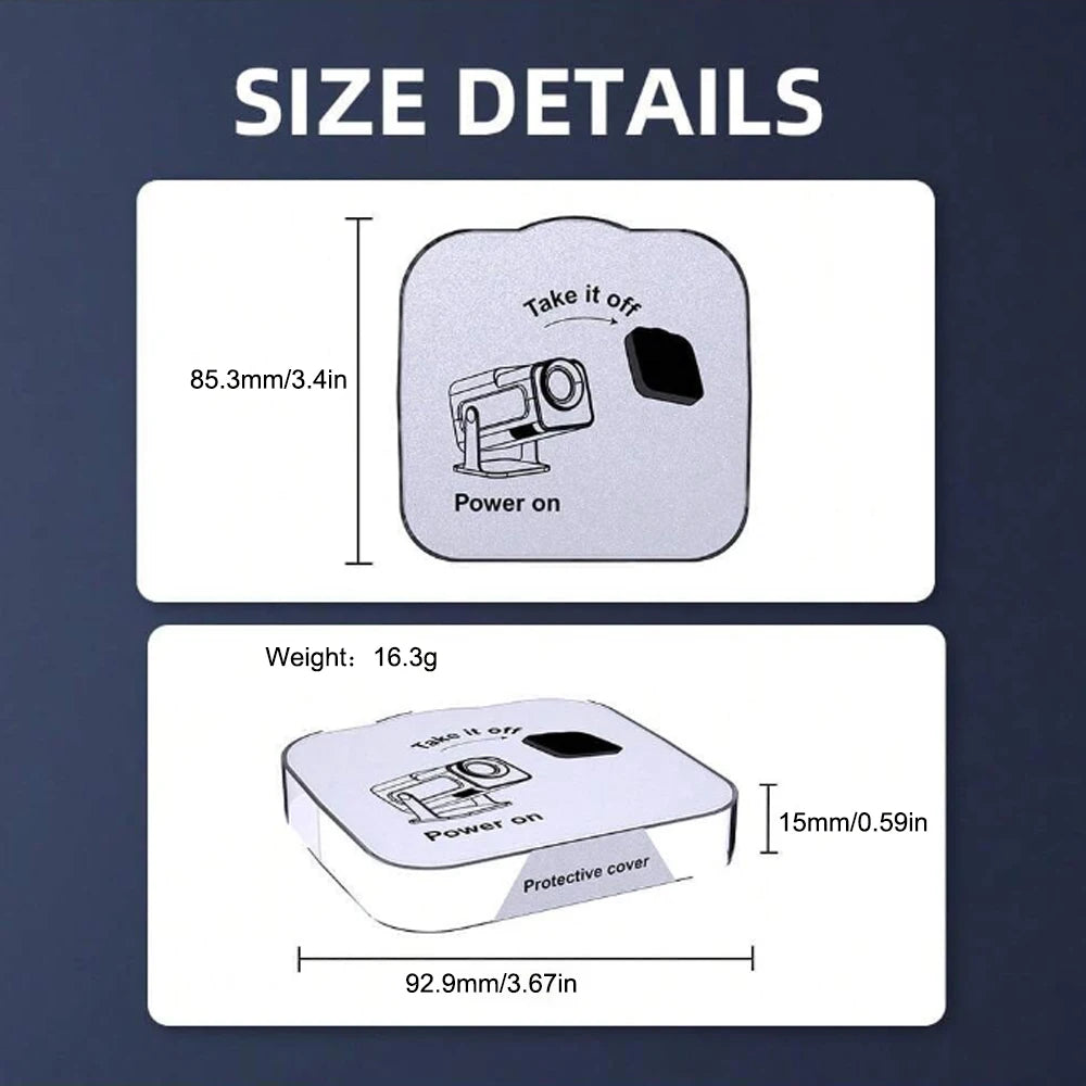 HY320mini Projector Lens Cover Portable Lens Cover Projector Dustproof Protective Lens Cover Home Video Projector Lens Cover