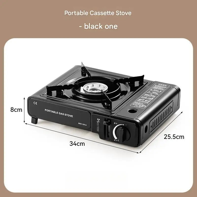 Portable Outdoor Gas Stove, Suitable for Camping, Barbecuing, Hiking, Backyard Cooking, and Home Use Windproof Ring Not Included