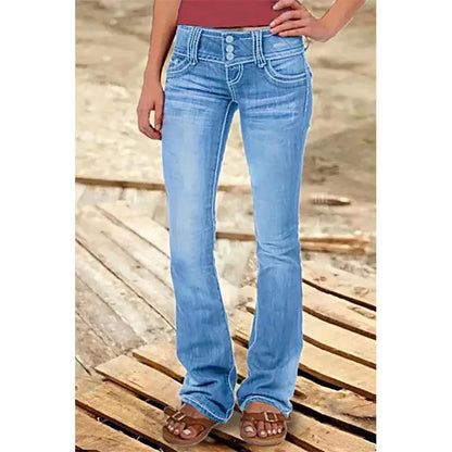Women Pants with Low-rise Ripped Jeans Retro Fashion Trousers Korean Versatile Straight Women Wide-leg Pants Baggy Jeans Women