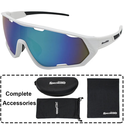 Sports Sunglasses for Men Women Youth UV400 Large Lenses Baseball Goggles Cycling Running Softball Biking Running Glasses