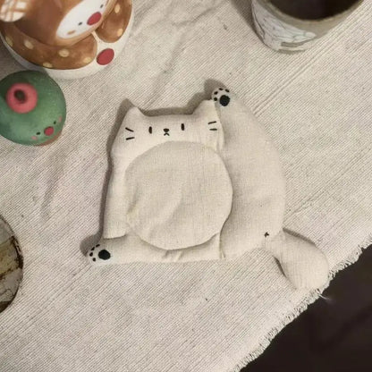 Coffee Table Mat Decorative Heat Insulation Coaster Tea Table Mat Cute Lazy Coaster For Dining Bar Study Desk Living Room