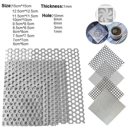 Stainless Steel Floor Drains Net Cover Square Drain Hole Shower Hair Catcher Filter Stopper Kitchen Bathroom Hardware Parts