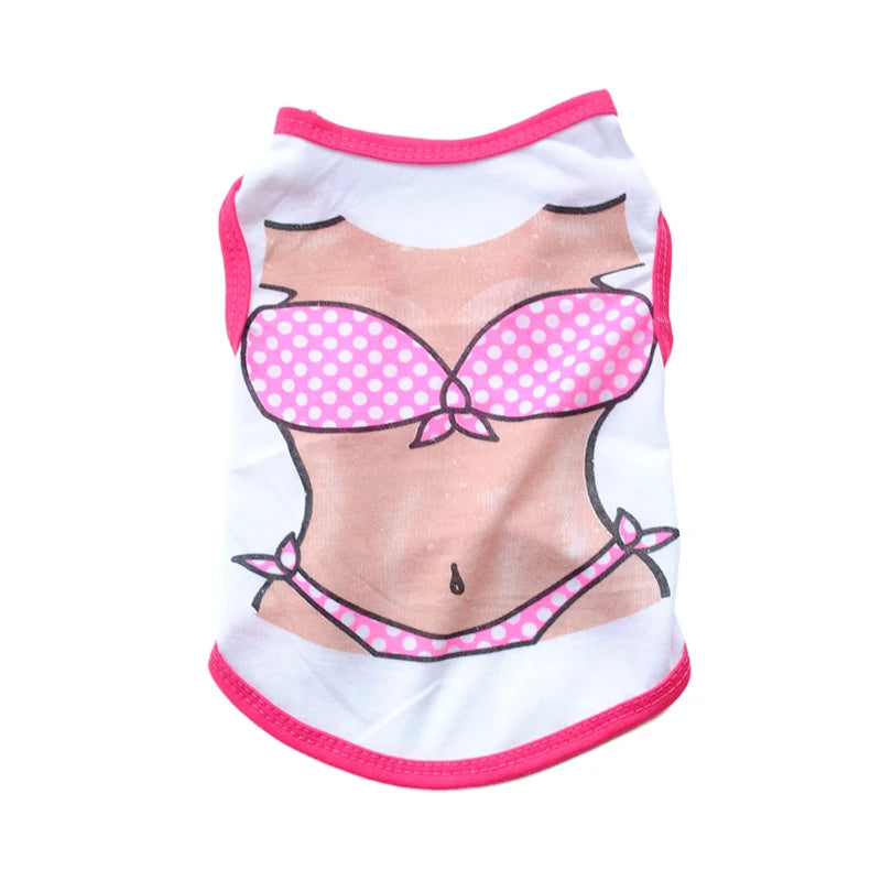 Summer Pet Clothing for Cats 100% Cotton Cat Puppy Vest Cool Breathable Print Sphynx Cat Clothes Kitten Pajamas ropa para gatos