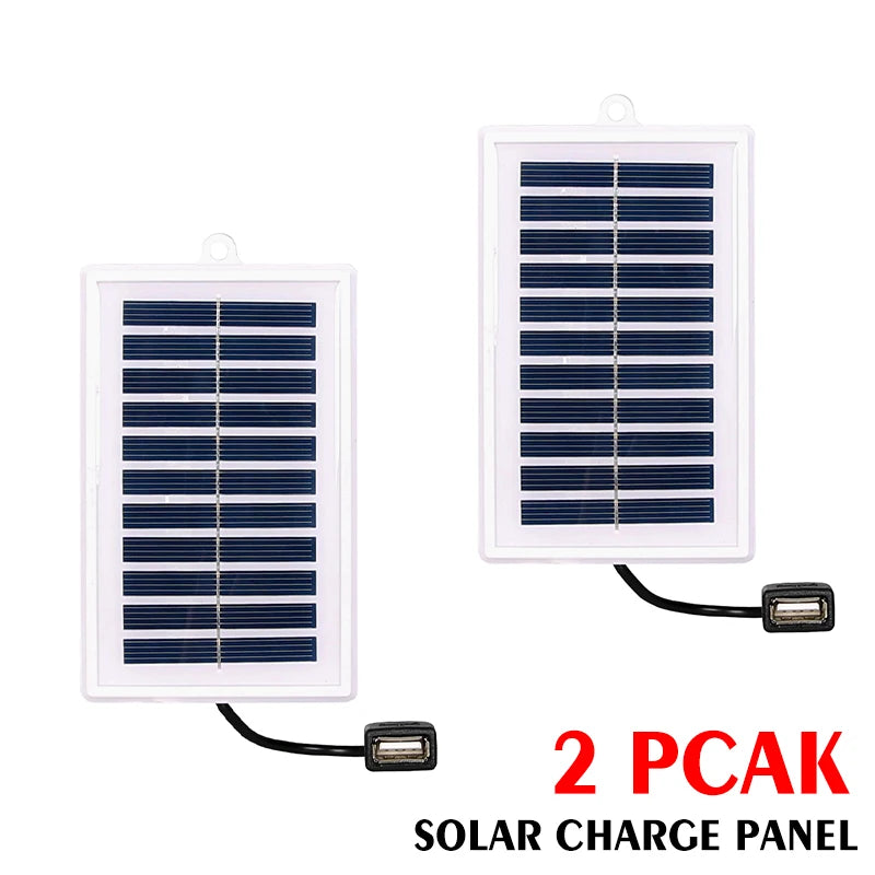 1/2PCS Portable Solar Charger Portable Solar Charger-USB Output for Outdoor Use -for Travel and Camping,Flashlight,Fan Charging