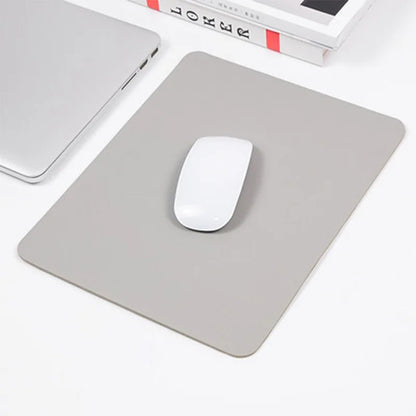 Solid Color PU Mouse Pad Non-Slip Gaming Desktop Mouse Pad Waterproof Anti-Scratch Easy To Clean Mat For Desktop Computer Laptop