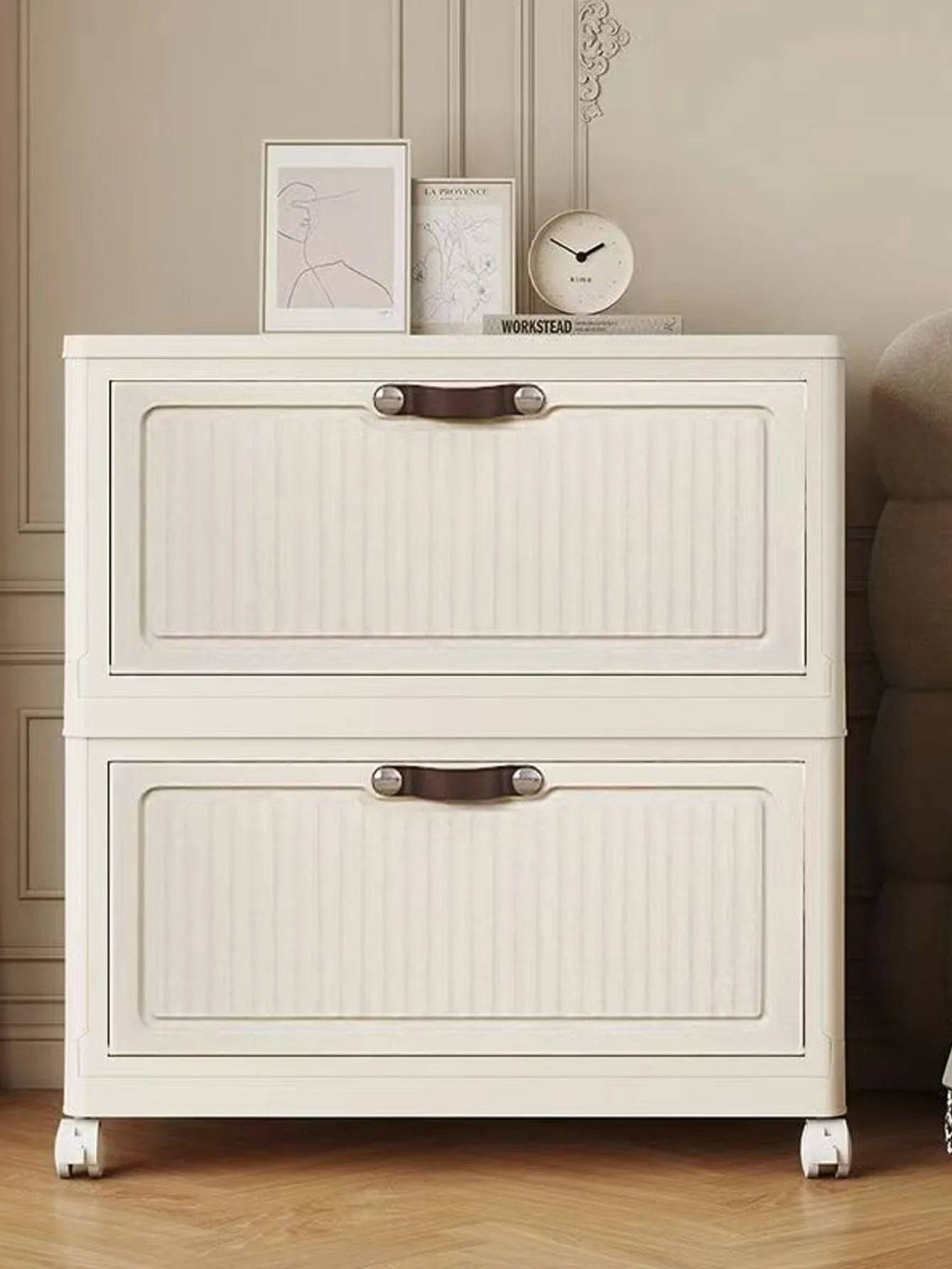Storage Cabinet Foldableing Storage Box Home Living Room Toy Cabinet Storage Rack Snack Cabinet Organizer Box Kitchen Storage Cabinet Folding Storage Cabinet Organizer