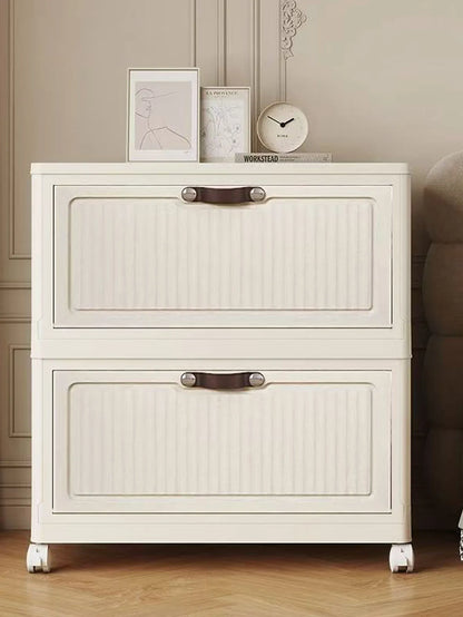 Storage Cabinet Foldableing Storage Box Home Living Room Toy Cabinet Storage Rack Snack Cabinet Organizer Box Kitchen Storage Cabinet Folding Storage Cabinet Organizer