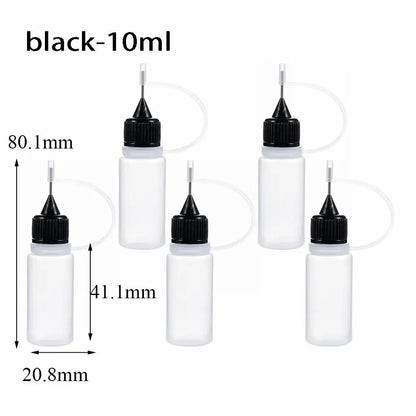 5/10/20/30/50/100ML Resuable Needle Tip Glue Applicator Plastic Bottle for Paper Quilling DIY Scrapbooking Paper Craft Tool