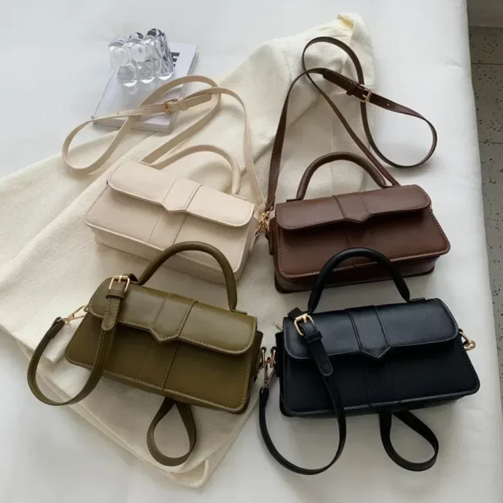 Pu Leather Shoulder Bag for Women Handbag  Fashion Crossbody Bags Vintage Underarm Bag Square Satchel Сумка Женская 2026 Тренд