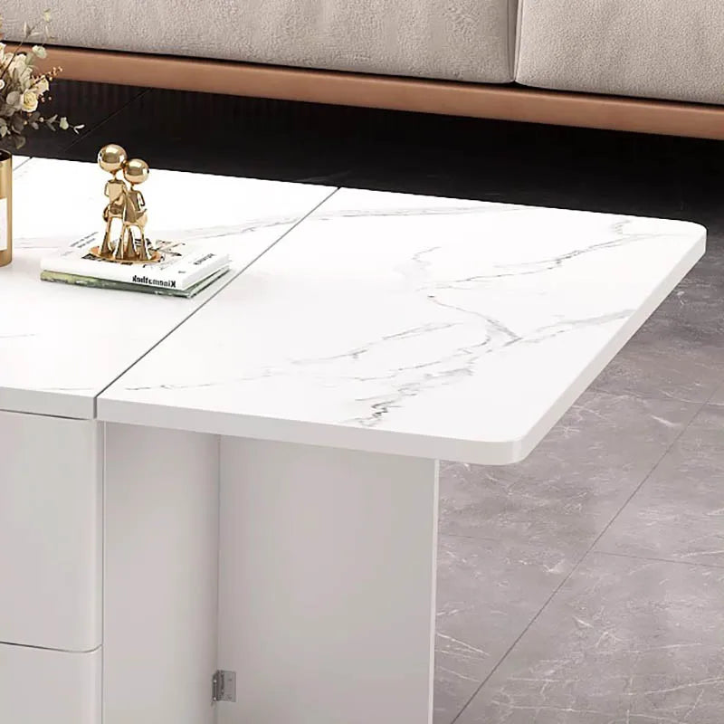 Italian Folding Coffee Table With Storage Removable Modern Neutral Coffee Table Premium Beauty Mesa De Centro Home Furniture