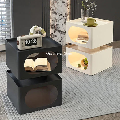 Bedroom Nightstands Side Bed Nordic Modern Corner Low Table Narrow Bedside Table Drawer Mesa De Noche Dormitorio Furniture