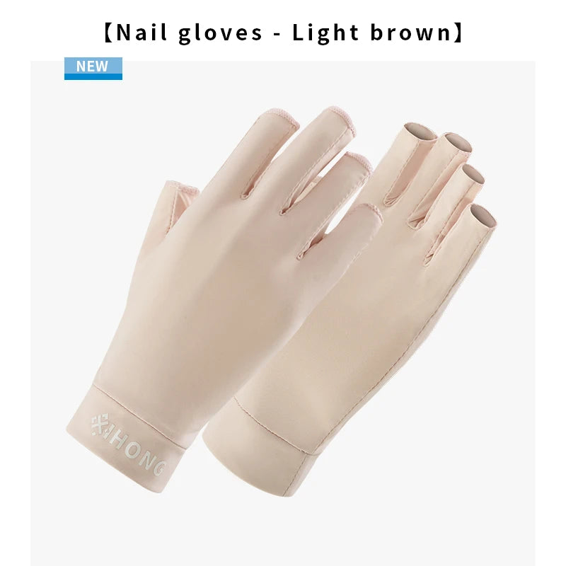 UV Gloves Are Used For Nail Art. These Are Professional UPF50+ UV Protective Gloves, Suitable For Nail Art. Five-Finger Gloves
