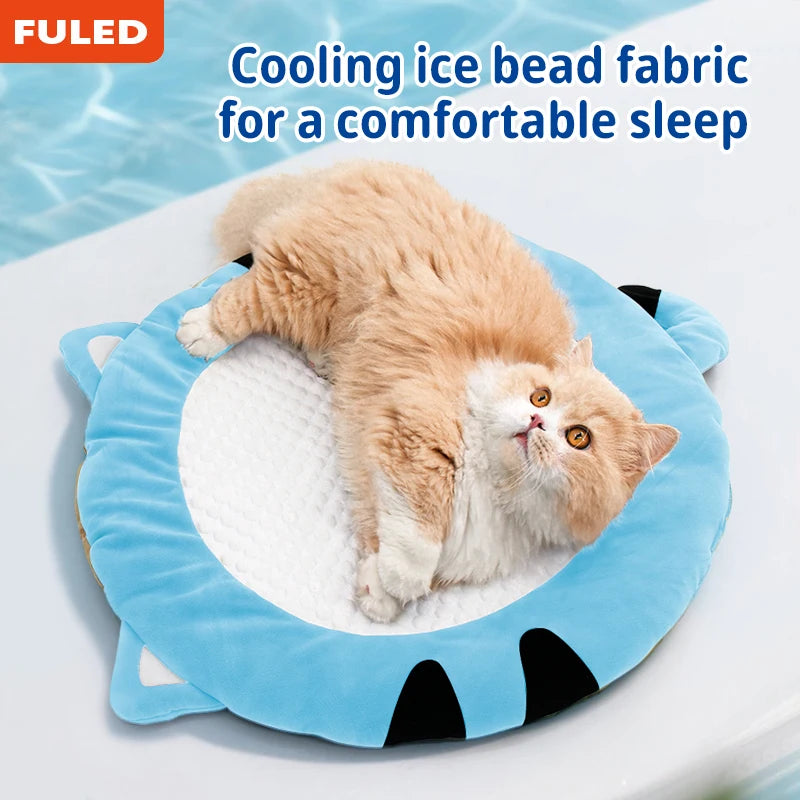 Versatile Pet Bed Pad Mattress for Cats And Dogs with Fiber Fabric Soft Core Material for Efficient Heat Dissipation