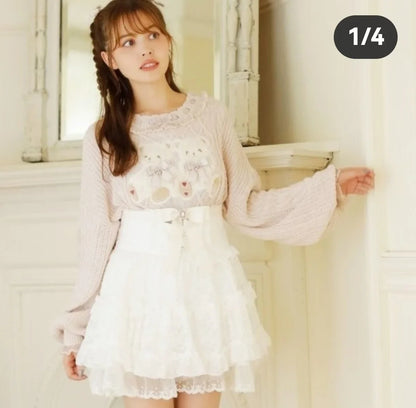 Japanese Classic Cute Bear Knitted Sweater Women's Lolita Girls Long-sleeved Sweater Pullover Autumn and Winter New Liz Sweaters