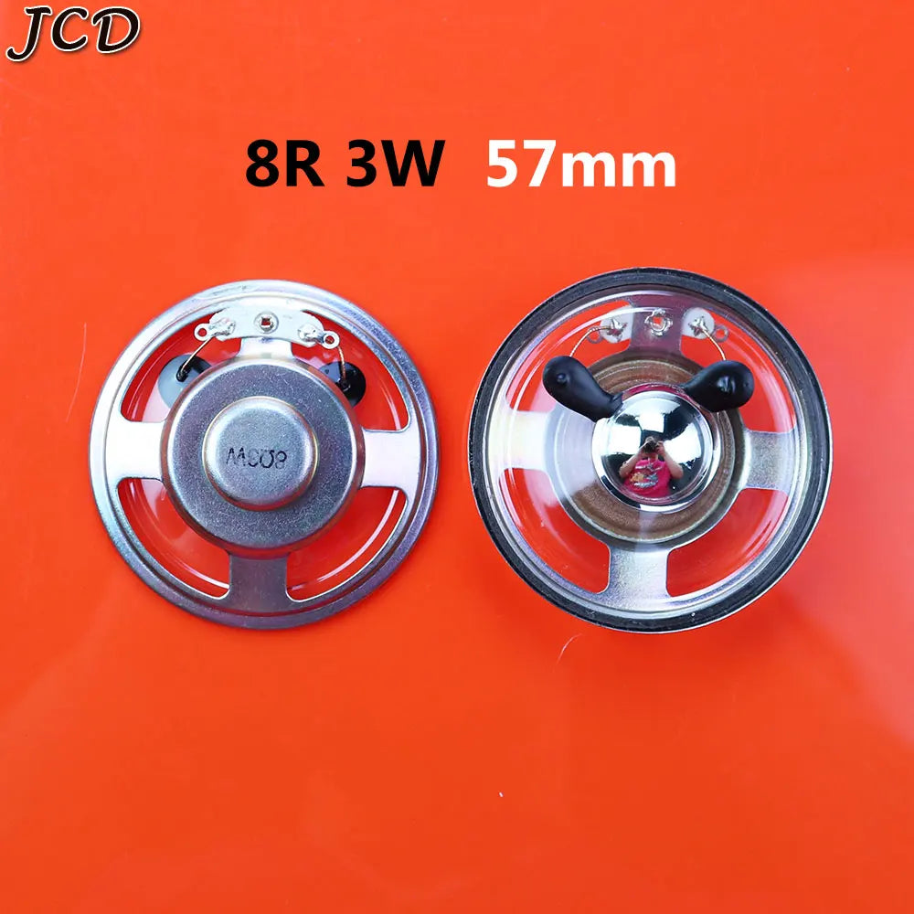 JCD 1Piece 8 ohm 8R 0.5W 1W 2W 3W 5W 0.5 1 2 3 5 watt LoudSpeaker  Diameter 50mm 57mm 66mm 77mm Speaker