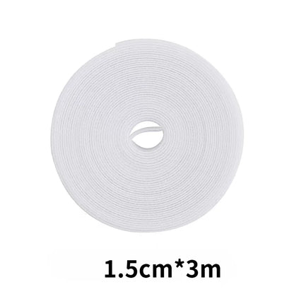 3-Meter Cable Organizer, Cable Management, Spool, Headphone andMouse Strap, Cable Management Accessories in Black, White...