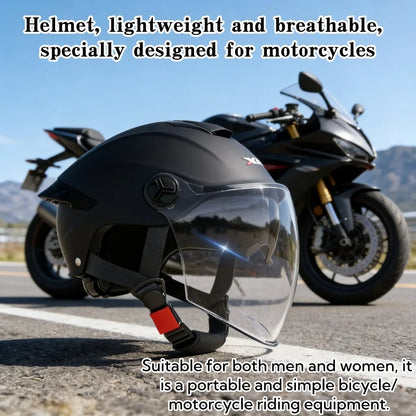 Men's Motorcycle Helmet Portable Upgraded Breathable Safety Helmet Outdoor Off-Road Helmet Certified Universal Motorcycle Helmet