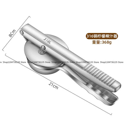 316 Stainless Steel Lemon Juicer, Household Fruit Pomegranate Juicer Manual Multipurpose Orange Lemon Clip