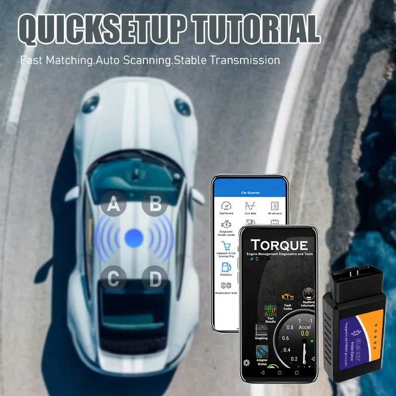 Car Code Scanner, Compact Scanner, Portable Device, Durable, Precision Tool, Diagnostic Equipment, Vehicle Owners, Automotive Technicians