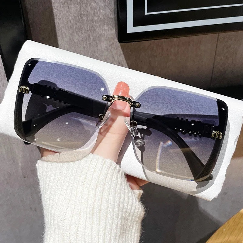Ins Fashion Brand Square Sunglasses Women Luxury Desig Sun Glasses Ladies Vintage Trendy Driving Eyeglasses Gafas De Sol