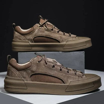 Men's Casual Leather Shoes 2024 New Shoes for Men High-top Black Casual Male Sneakers Platform New Tenis Masculino Mens Loafers
