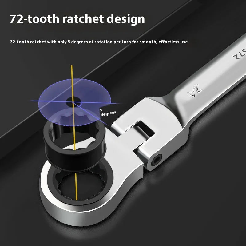 Mechanical Advantage Ratchet Wrench Tool for Easy Use in Tight Spaces Home Improvement Hardware Essential