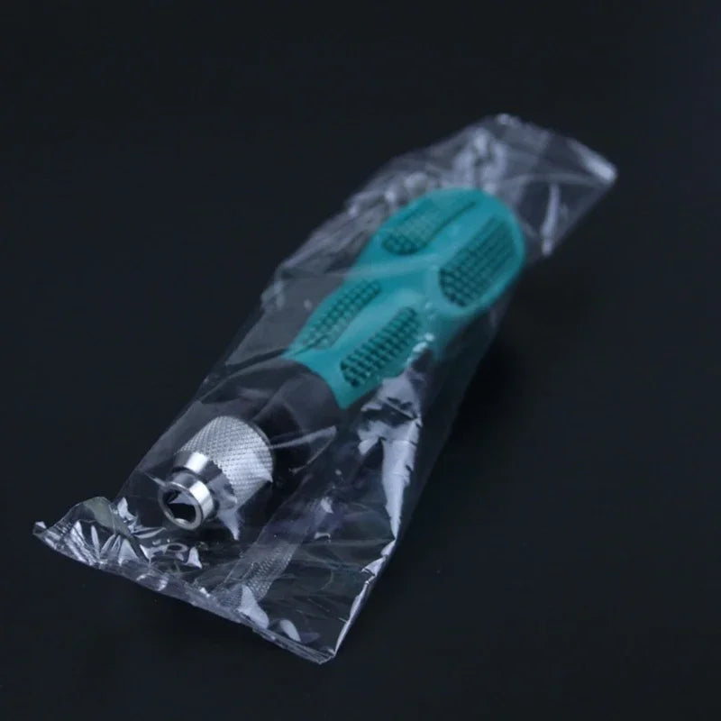 Multifunctional 6.35mm Screwdriver 1/4inch HexShank Non Slip Comfortable Handle Screw Driver Bit Holder Durable