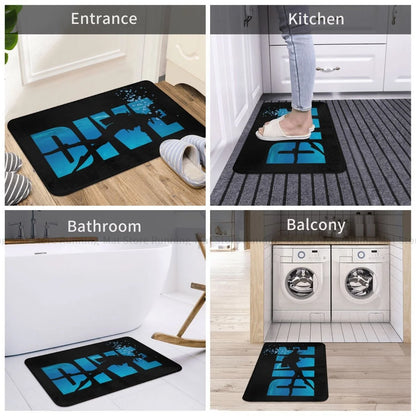 Dive Scuba Diving Non-slip Doormat Sea Bath Kitchen Mat Prayer Carpet Indoor Modern Decor