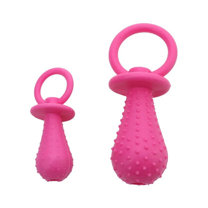 Pet Rubber Pacifier Dog Toy Interactive Rubber Soother Pet Dog Cat Puppy Elasticity Teeth Dog Chew Toys Tooth Cleaning Toy