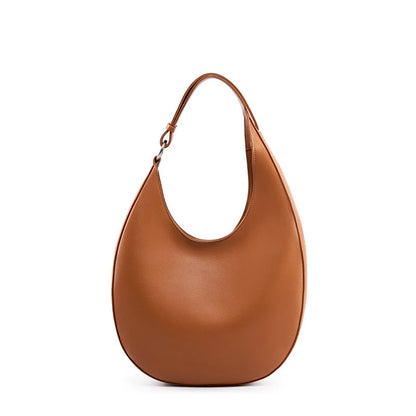 2025 New Genuine Leather Women Half Moon Bag Shoulder Ladies Luxury Underarm bag Commuter Shopping Handbag Bag For Women Gift