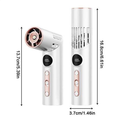 Portable Handheld Fan Foldable Mini Powerful Rotatable Device Small Portable Fan For Summer Camping Outdoor Beach Festival