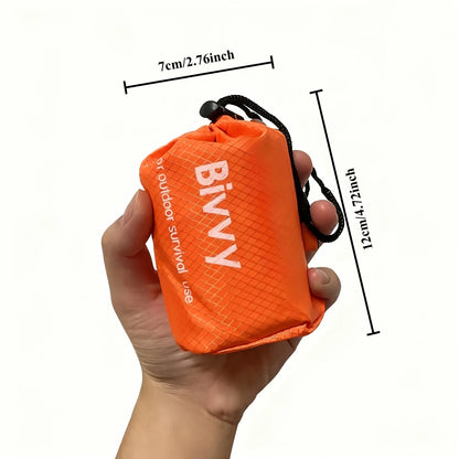 Portable Waterproof Emergency Survival Sleeping Bag Outdoor Edc Camping Gear Thermal Sack First Aid Rescue Kit Mylar Blanket