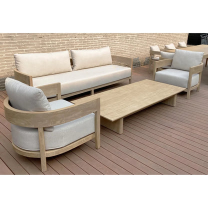 Hotel Modern Aluminum Outdoor Furniture Villa Garden Sofa Set Durable Patio Furniture Set Resort Luxury  Outdoor Garden Use