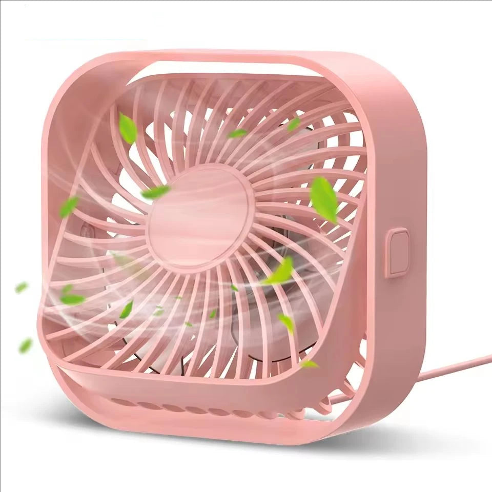 Portable Mini Fan USB Desk Fan Table Strong Airflow &Quiet Operation 3 Speed Wind 360°Rotatable Standing Fans for Room Home