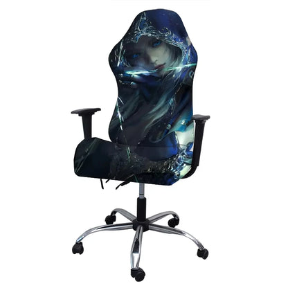 Ergonomic Office Computer Game Chair Slipcovers Stretchy Polyester Reclining Racing Gaming Chair Covers Waterproof Chair Covers