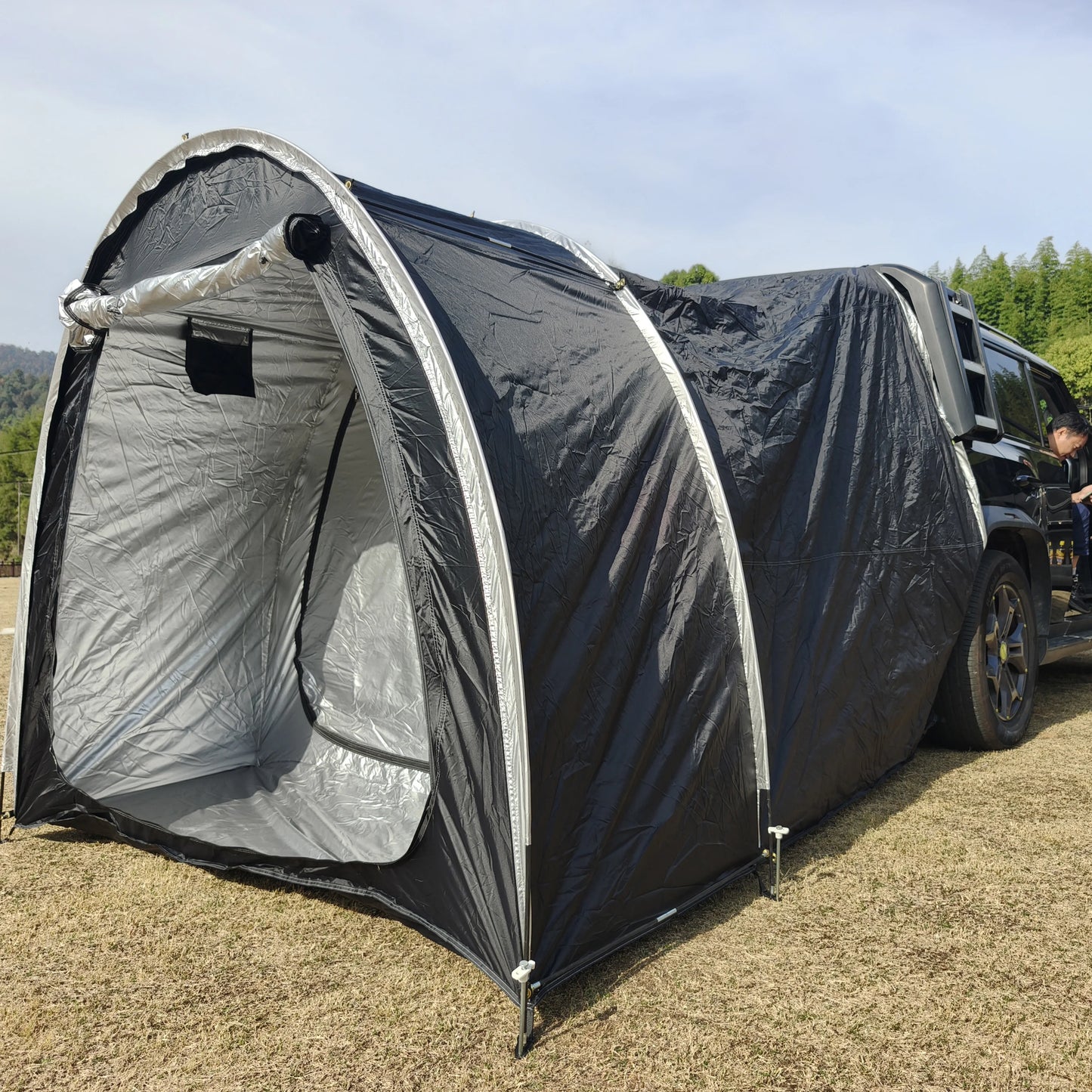 SUV Tent,2 Person Car Tent for Family, Waterproof & Windproof for Car Camping, Camping Tents with Storage Bag, SUV, Van,