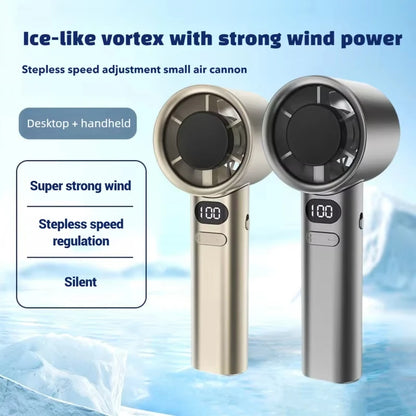Lenovo 3000mah Handheld Fan LED Digital Display Electric Hand Fans Ice Compress High-Speed Cool USB Rechargeable 2026