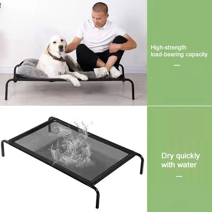 Elevated Pet Bed Dog Cat Folding Pet Camping Bed Cat Dog House Portable Removable Washable Four Seasons Cats Kennel Puppy Beds