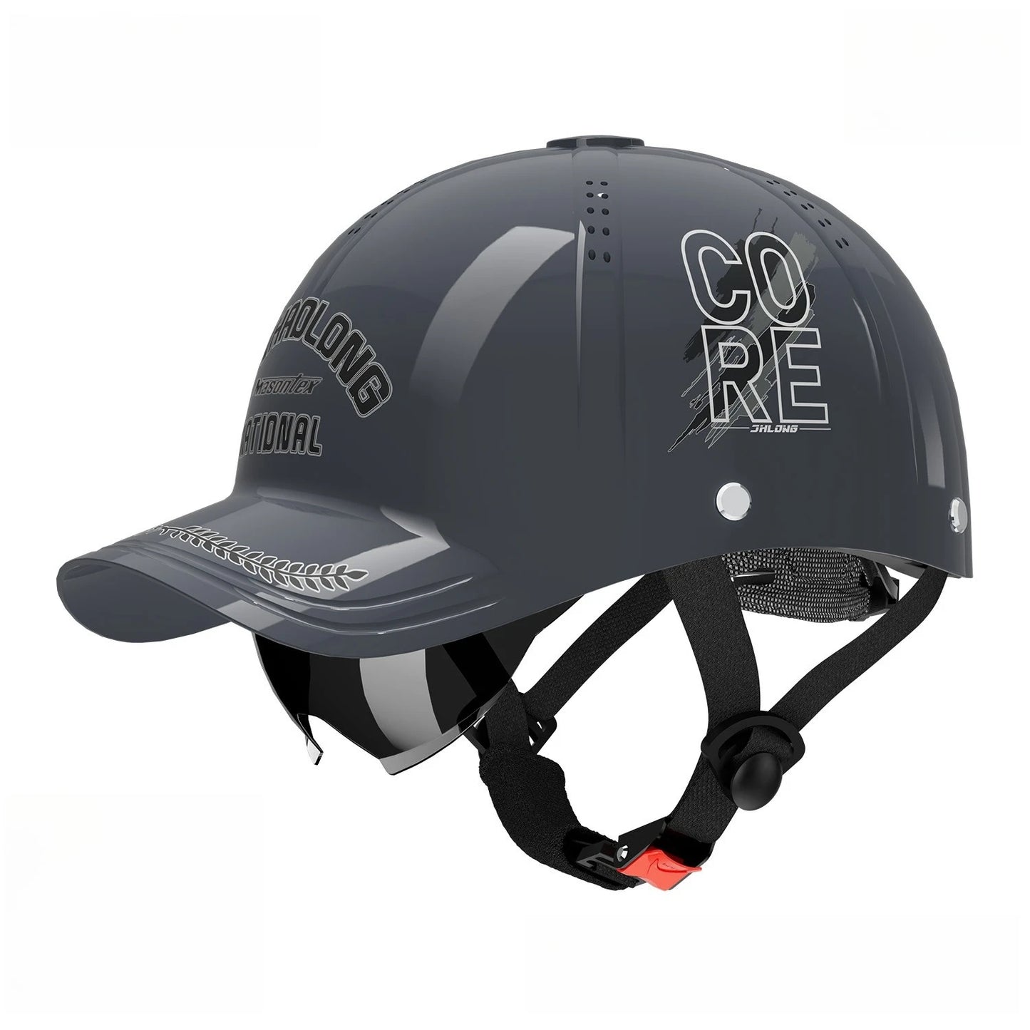 New motorcycle helmet sunshade, electric bicycle riding motorcycle breathable retro hard duckbill cap semi helmet fashionable