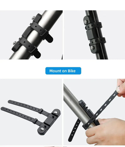 Bicycle Water Bottle Holder Adaptor 5 Colors Silicone Bottle Cage Strap Seatpost Fork Frame Multi Location Mounting Bike Parts