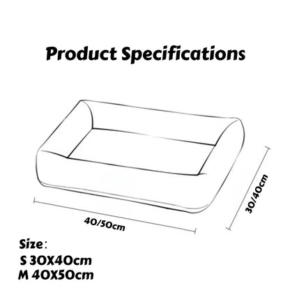 Cooling Fabric Pet Bed for Summer: Breathable Mat for Dogs & Cats, Removable Washable Summer Cooler & Year-Round Cushion