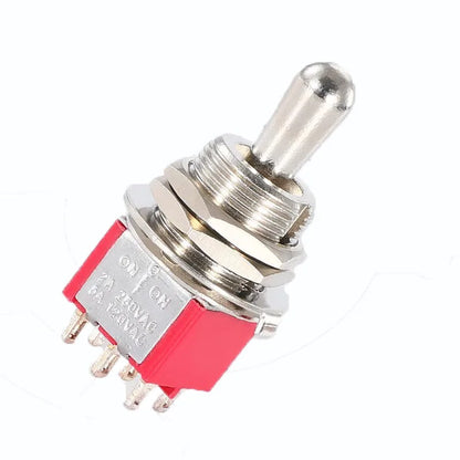 5Pcs SH T80-T Series Standard Lever Mini Toggle Switch 12mm Panel Mount 5A 125VAC