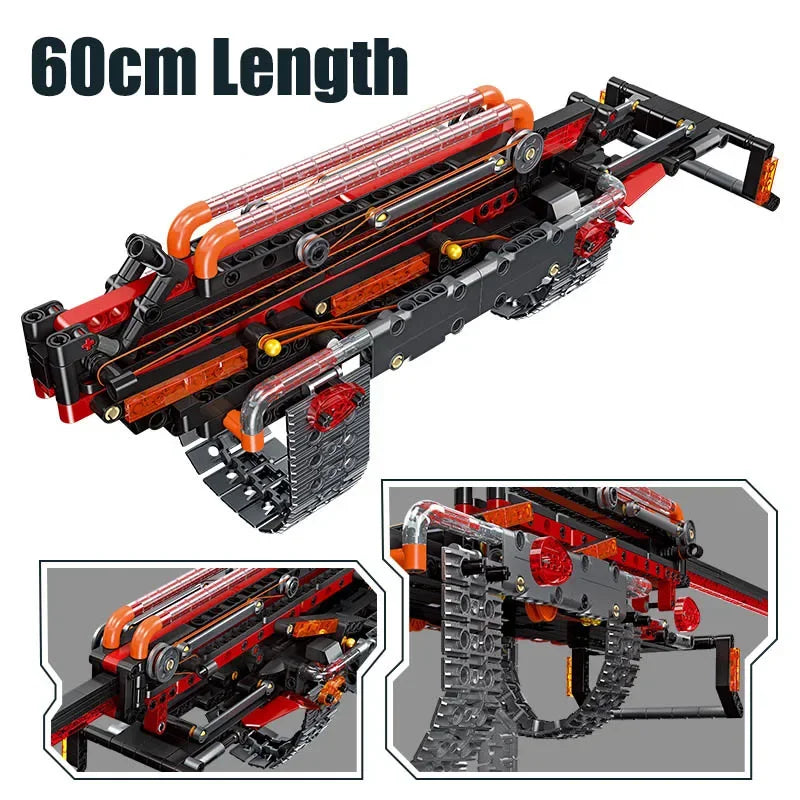 Creative Ice Wolf Claw Sword Model MOC Building Blocks DIY Anime Knife Bayonet Educational Bricks Toys For Childrens Boys Gifts